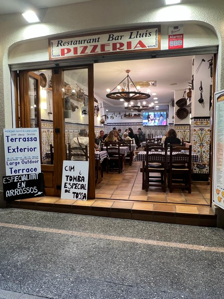 Restaurant Pizzeria Bar Lluís, Tossa de Mar
